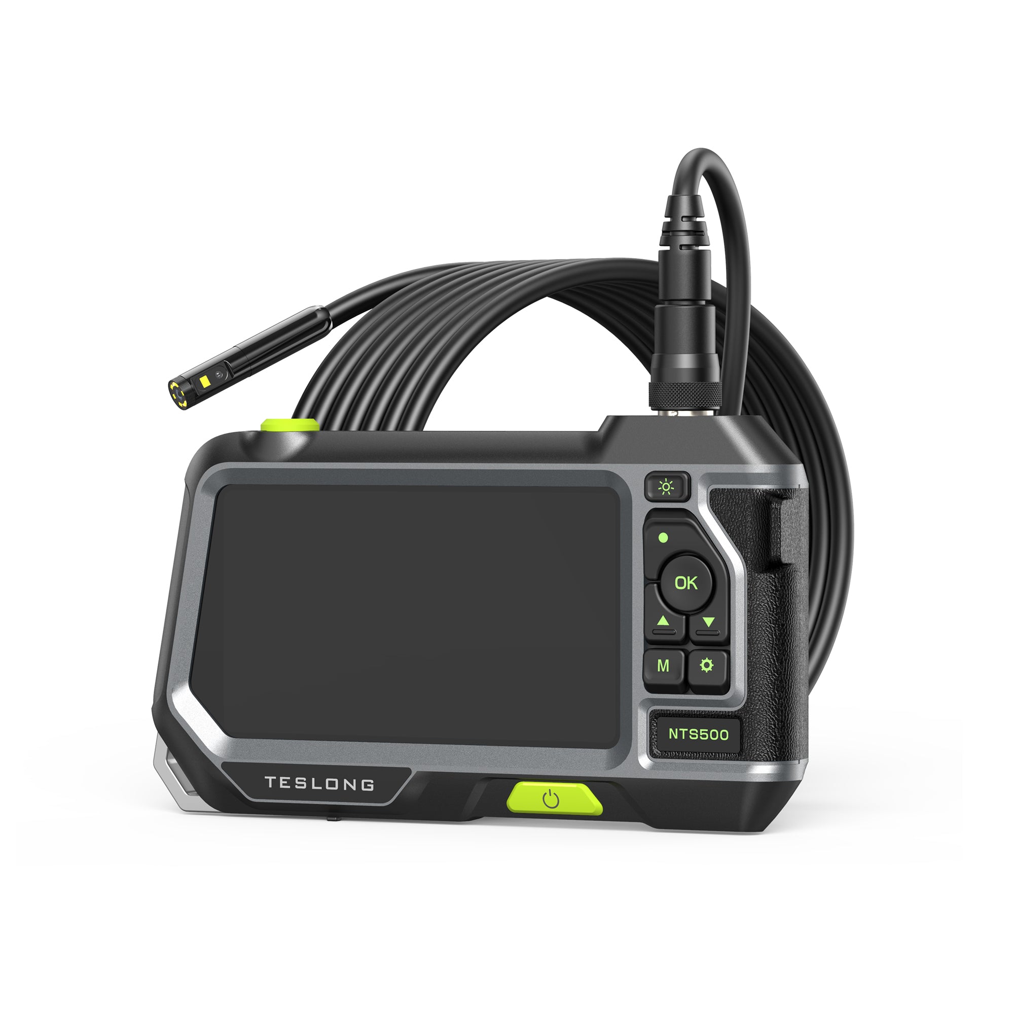 NTS500 Dual Lens Endoscope Camera with 5 Inch HD Screen - Waterproof Borescope for Plumbing, Automotive & HVAC Inspection (Home, Industrial & DIY Use)