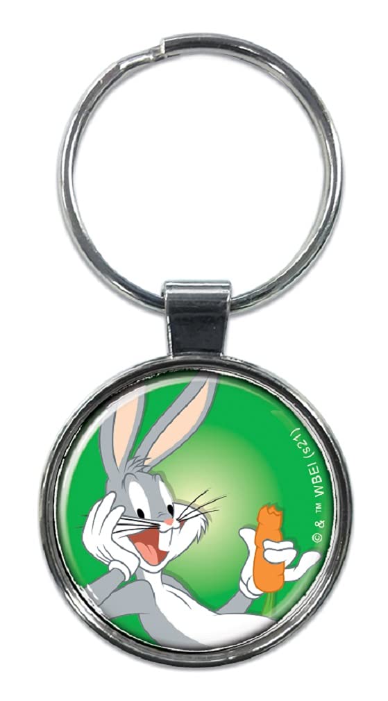Looney Tunes Bugs Bunny Keychain - Official Ata-Boy Collectible Keyring for Fans | Perfect Gift for Cartoon Lovers & Birthday Presents | Use for Keys, Backpacks or Party Favors