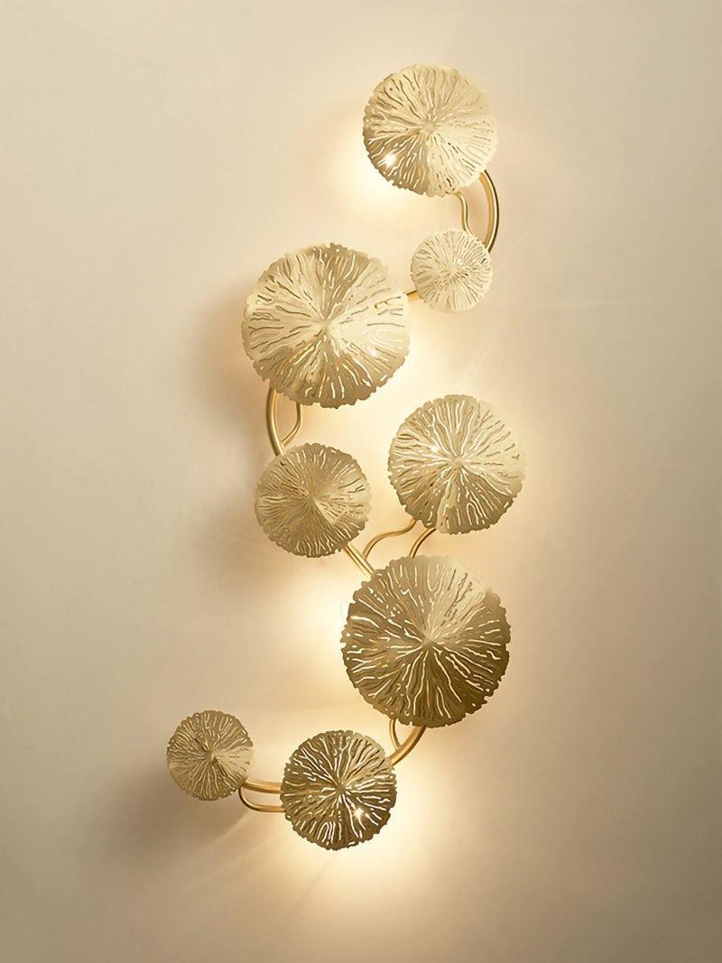 Lotus Leaf Wall Sconce Light Fixture - Modern Boho Leaf Shaped Wall Lamp for Living Room, Bedroom, or Hallway - Perfect for Home Decor and Ambient Lighting