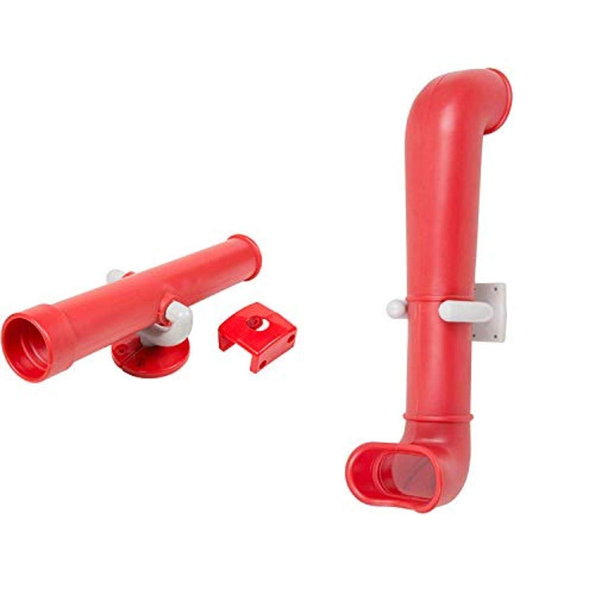 Swing Set Stuff Inc. Kids Telescope Periscope Kit - Red STEM Educational Toy with SSS Logo Sticker - Perfect for Outdoor Exploration, Science Projects & Backyard Adventures