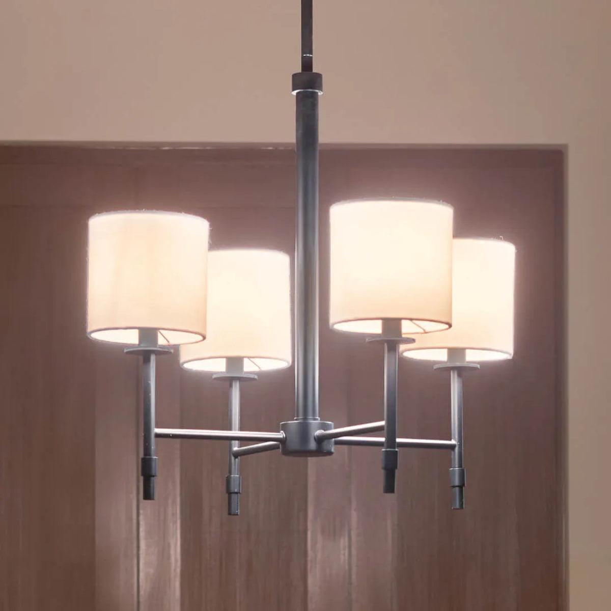 Elegant 1 Tier Crystal Chandelier - Modern Ceiling Light Fixture for Dining Room, Bedroom & Living Room Decor | Perfect for Home Lighting Upgrade
