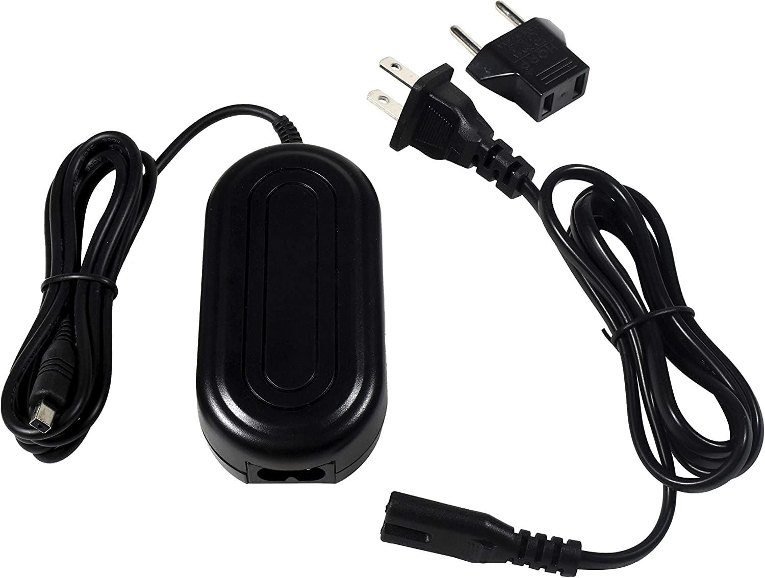 HQRP AC Adapter Charger for Samsung Camcorder Models AA-E9, AA-E8, SC-DX103, SC-HMX10C, SC-D382, SC-D450, SC-MX20 Series - Power Supply Replacement for Travel, Home & Professional Video Recording