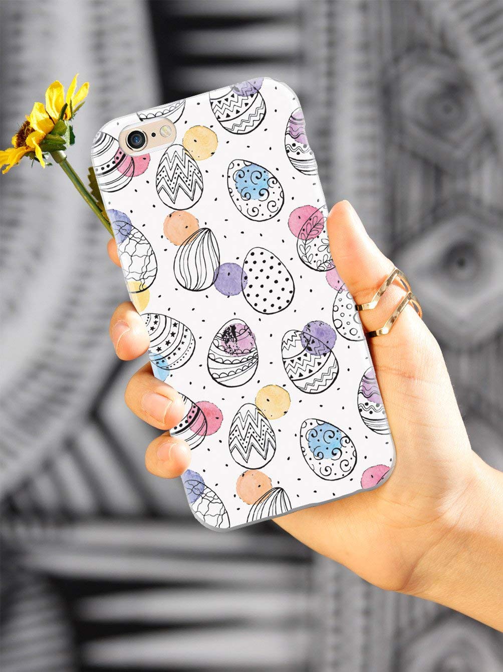 Inspired Cases - iPhone 12 Case with 3D Textured Design - Protective Cover for Apple iPhone 12 - Easter Egg Pattern - Perfect for Everyday Use, Travel & Gift Giving