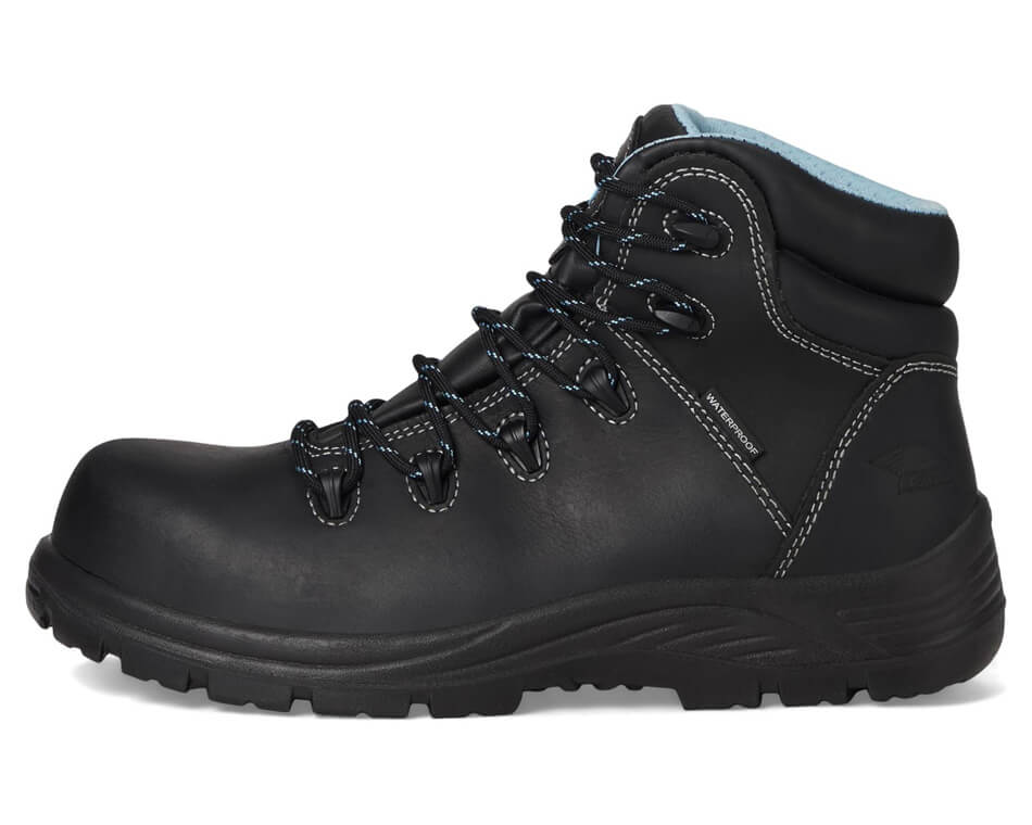 Framer Women's Puncture Resistant Composite Toe Work Boots - Black | Safety Shoes for Construction, Warehouse & Outdoor Work