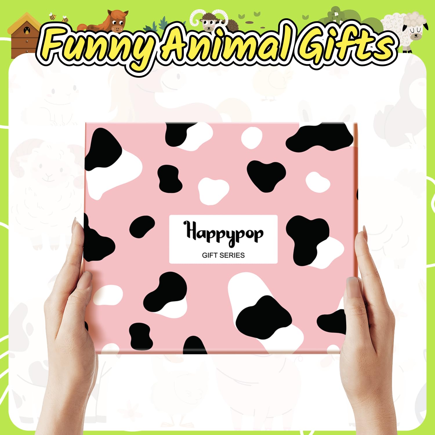 HappyPop Funny Animal Print Socks for Women - Cute Cow, Chicken, Fox, Bee & Cat Design Novelty Gift Socks | Perfect for Christmas, Birthday Gifts & Casual Wear