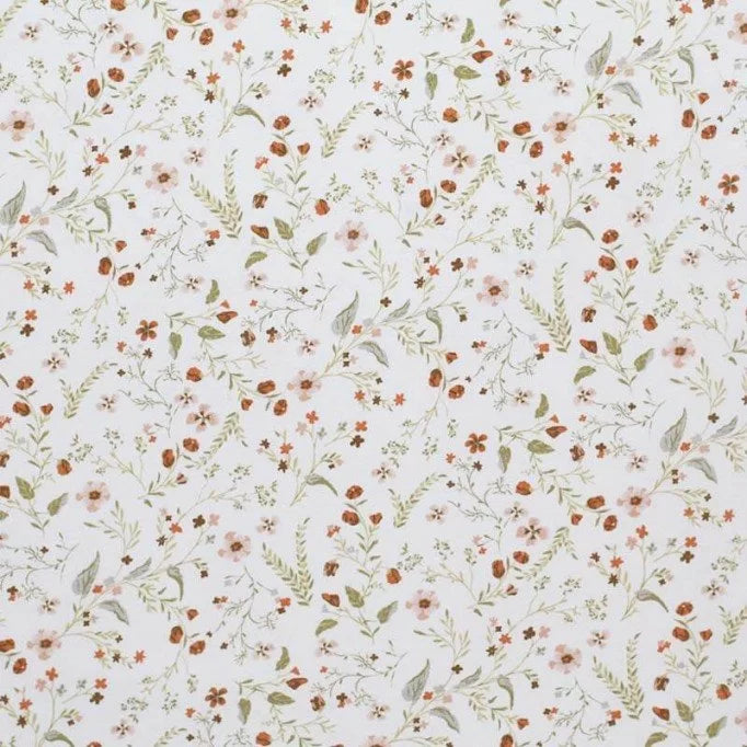 Premium Cotton Poplin Fabric - Soft & Breathable Millefleurs Print for Dresses, Shirts & DIY Projects - Perfect for Spring/Summer Fashion & Home Decor