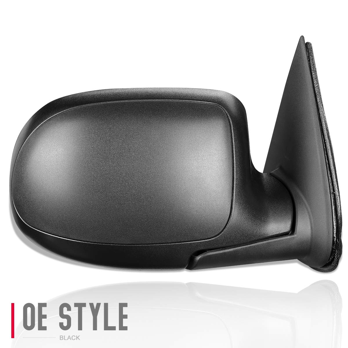 Auto Dynasty GM1321250 Passenger Side Mirror - Manual Folding, Power Adjustment & Heated Glass for 2003-2007 Chevy Avalanche & Silverado | Textured Black | Replacement for Damaged Mirrors | Perfect for Winter Driving & Parking in Tight Spaces