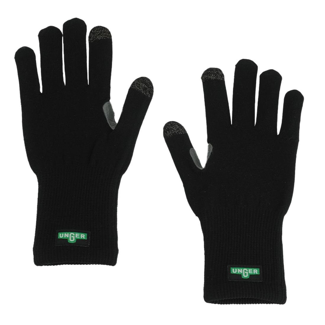 Unger ErgoTec Premium Cleaning Gloves - Durable Rubber Grip for Professional Housekeeping, Car Washing & Outdoor Chores - Comfortable & Waterproof Work Gloves for Home & Commercial Use