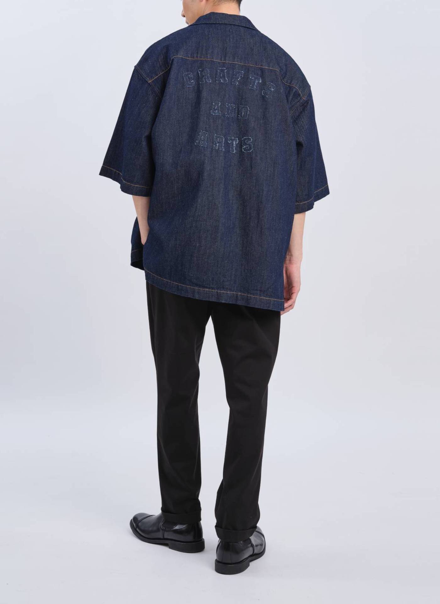 Premium Indigo Cotton Linen Denim Shirt Jacket for Men & Women - Casual Overshirt with Button Front & Chest Pockets - Perfect for Layering, Outdoor Adventures & Streetwear Fashion