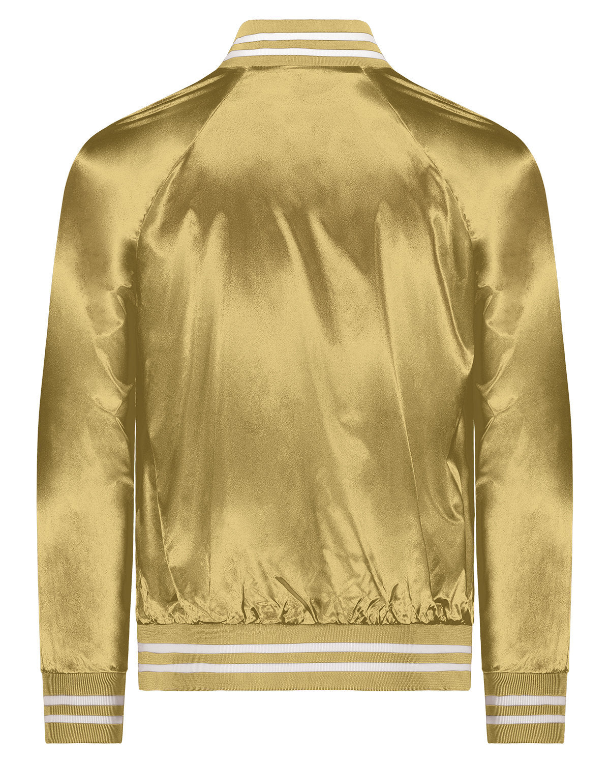 Augusta Sportswear 3610 Unisex Striped Trim Satin Baseball Jacket - Lightweight & Comfortable for Sports, Casual Wear & Team Uniforms