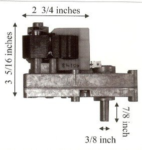 High-Quality Pellet Stove Auger Motor PU-047040 | PP7100 Replacement Part | 10+ Years Durability | Compatible with Various Pellet Stoves | Perfect for Home Heating & Winter Use