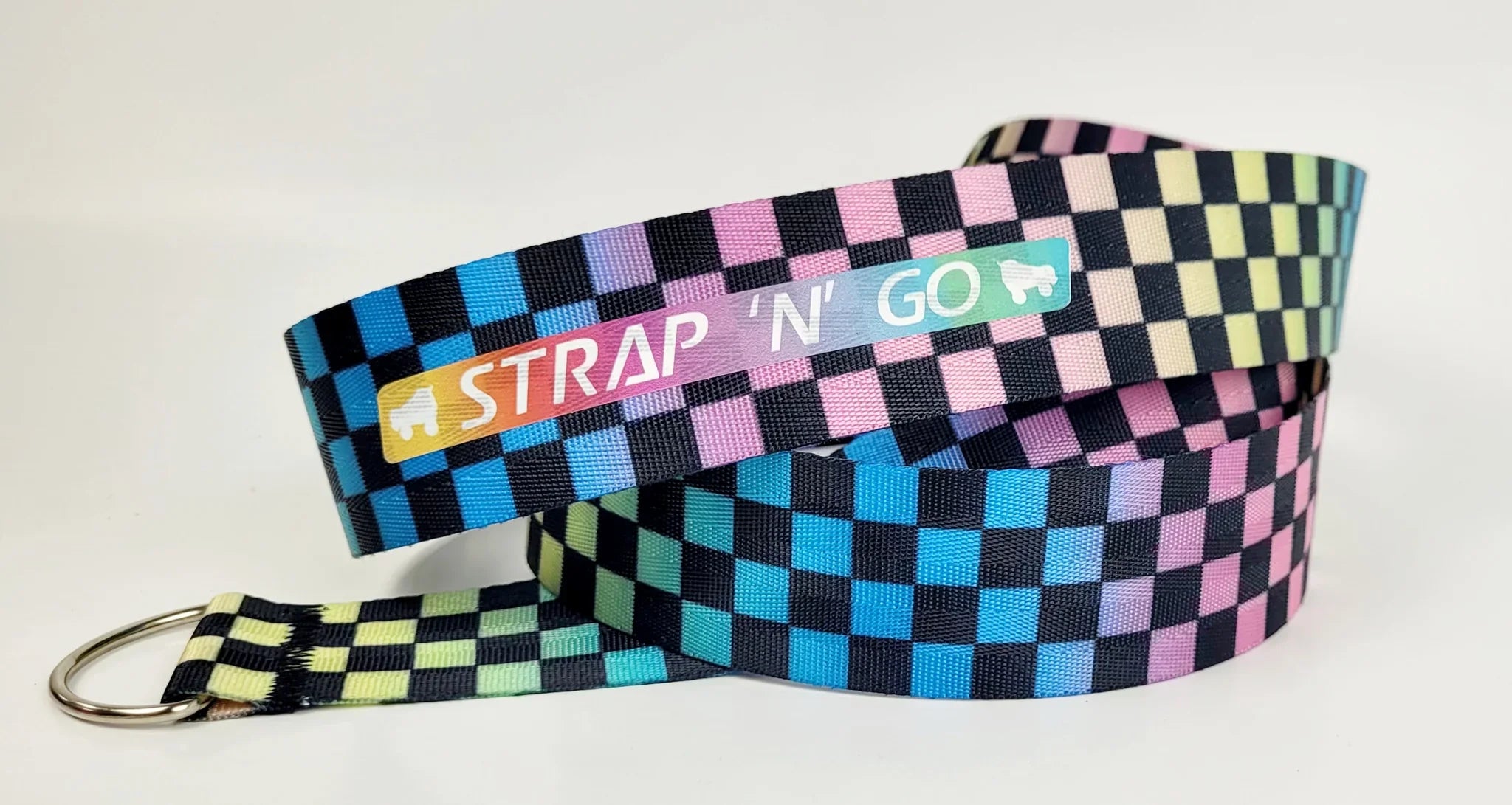 Strap N Go Roller Skate Leash - Adjustable Skate Strap with Multiple Patterns | Perfect for Roller Skating, Rink, and Outdoor Skate Sessions