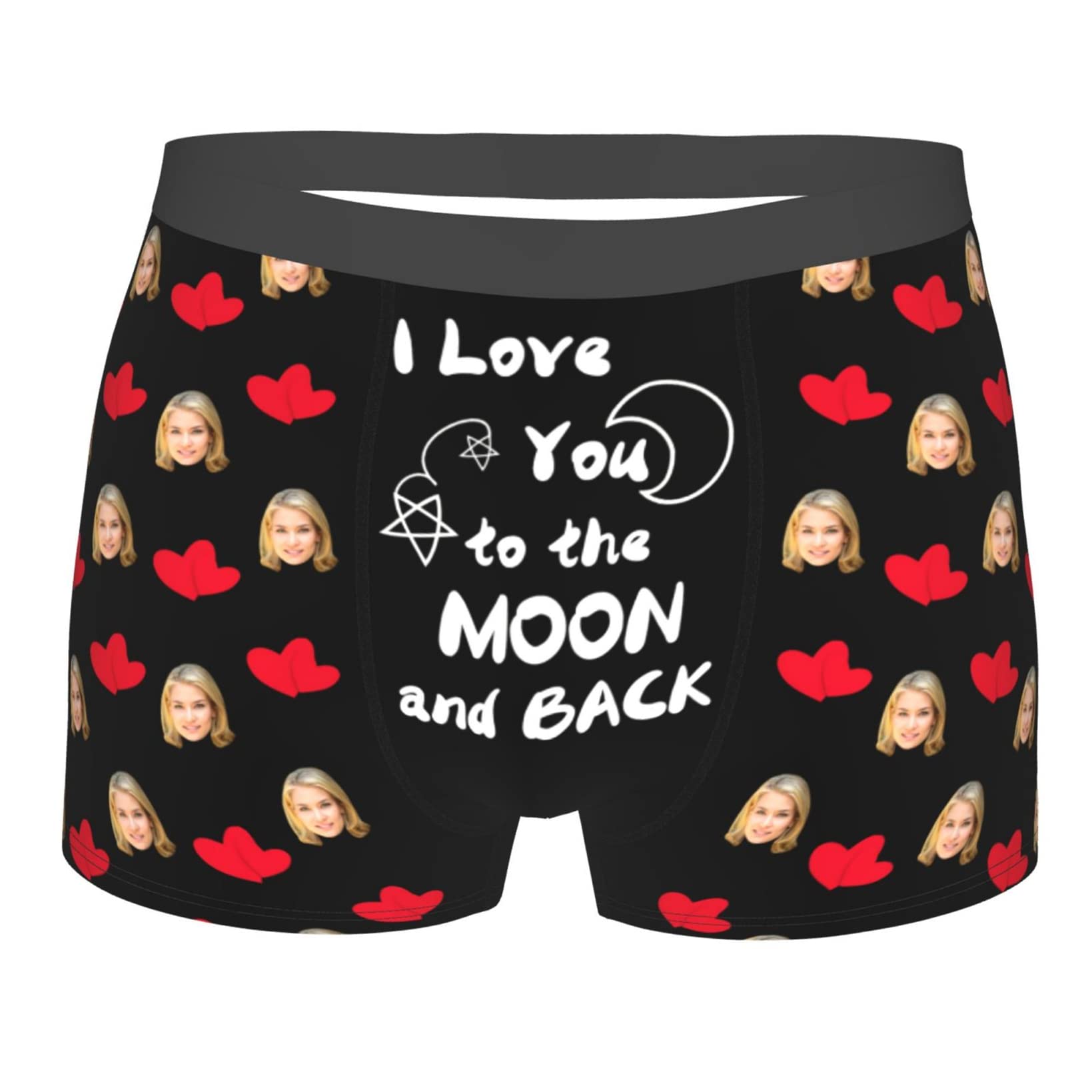 Custom Photo Underwear for Men - Personalized Boxer Briefs with Face Print | Funny & Unique Gift for Birthdays, Parties & Special Occasions
