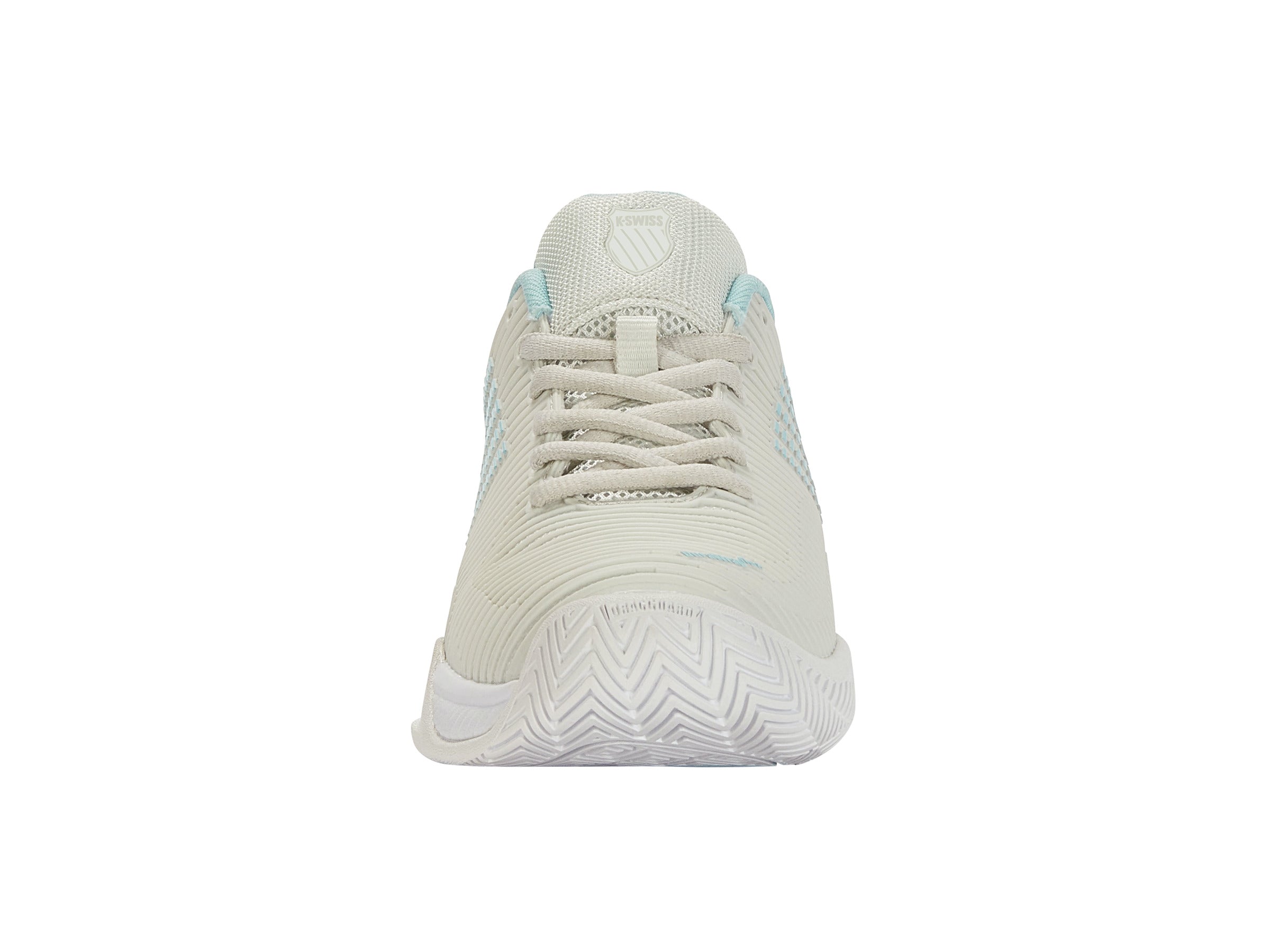 Hypercourt Express 2 Wide Tennis Shoes - Gray/White/Blue Glow - Lightweight Performance Court Sneakers for Men & Women | Perfect for Tennis, Pickleball, and Casual Wear