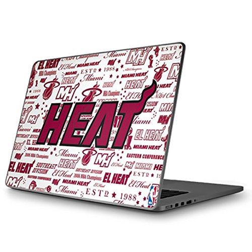 Officially Licensed NBA Miami Heat Historic Blast Laptop Skin Decal for MacBook Pro 15 (2011-2012) - Durable Protective Vinyl Cover for Work, School & Travel