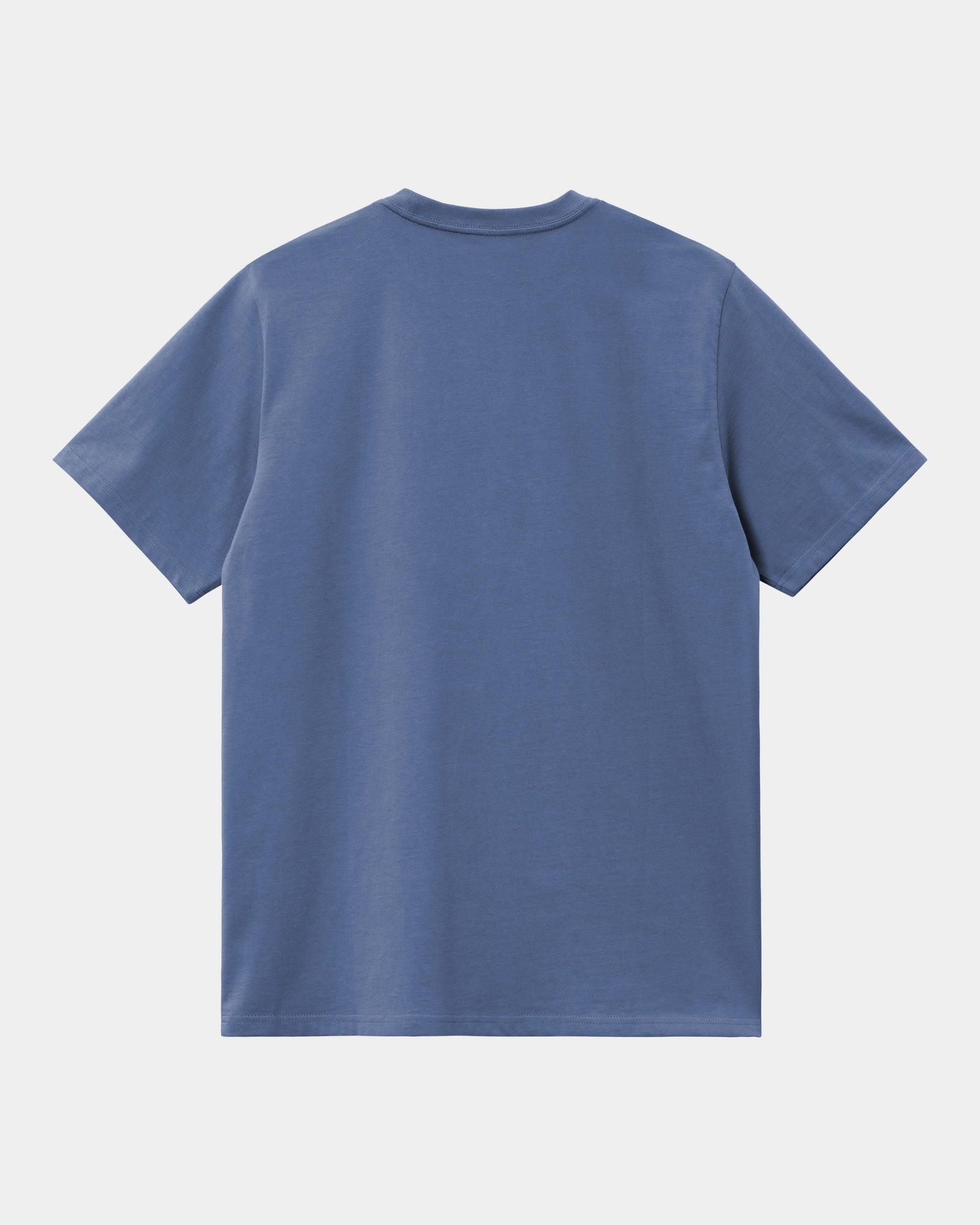 Vintage American Script T-Shirt - Soft Blue Iris Cotton Tee for Men & Women | Casual Wear, Street Style, Gift Ideas