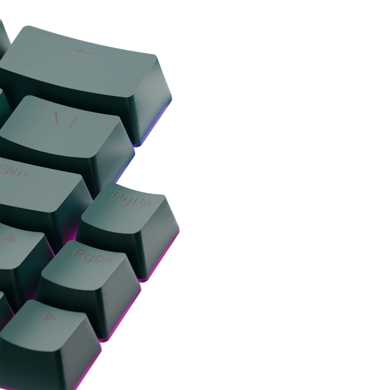 Custom Keycaps for Mechanical Keyboards - Totem Green Design - Durable PBT Material - Perfect for Gaming, Typing & Office Use