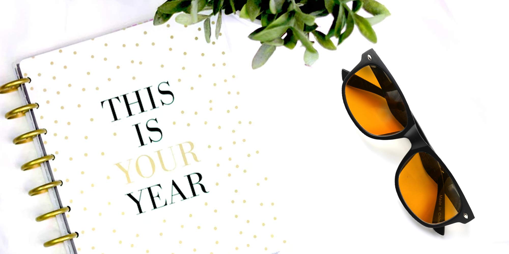 Blue Light Blocking Amber Glasses for Better Sleep - Wayfarer Style Orange Tinted Nighttime Glasses to Improve Sleep Quality & Boost Melatonin Production - Perfect for Nighttime Use, Screen Time & Relaxation Before Bed