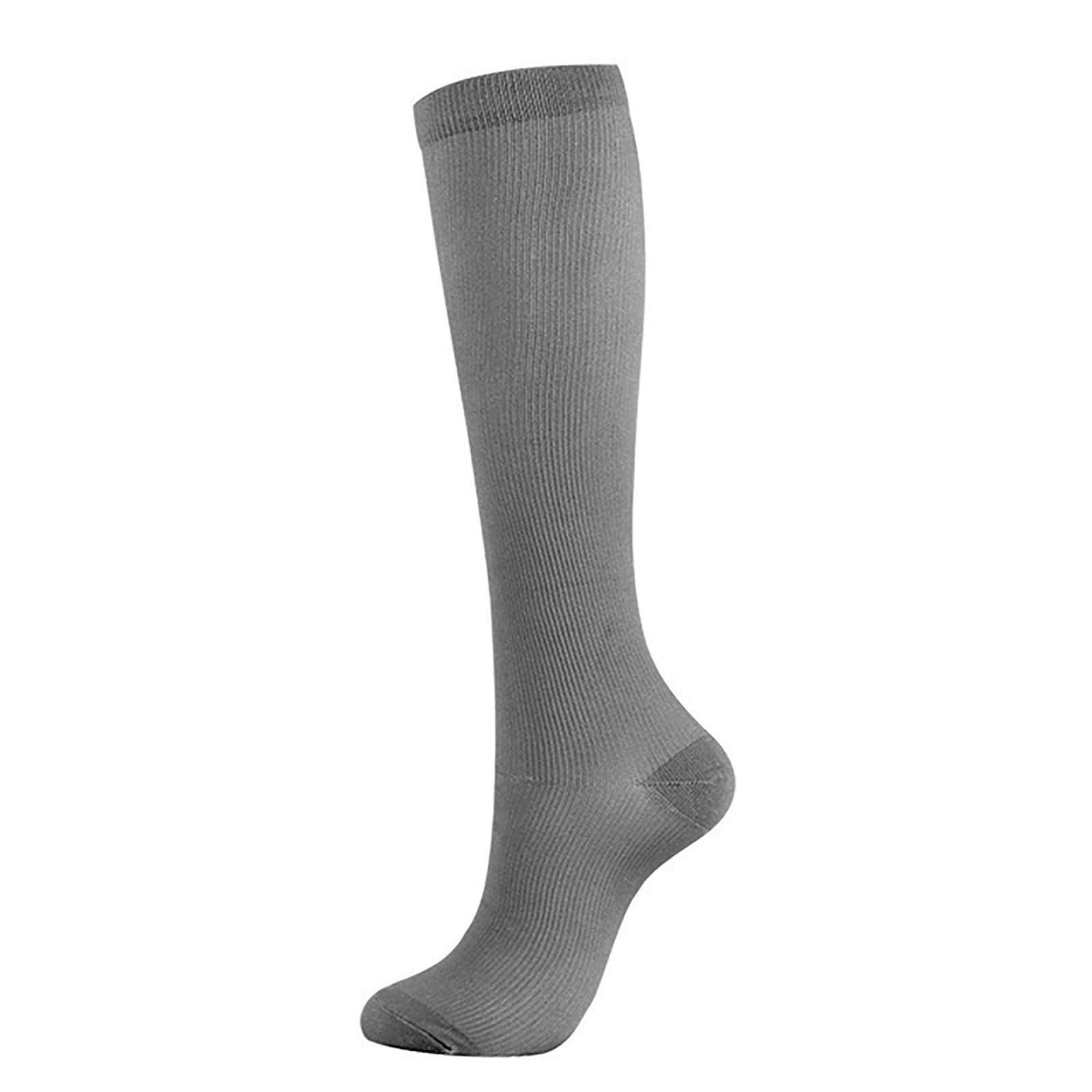 TiaoBug Compression Socks for Men & Women - Over-the-Calf High Performance Athletic Running Socks - Ideal for Marathon, Travel & Recovery