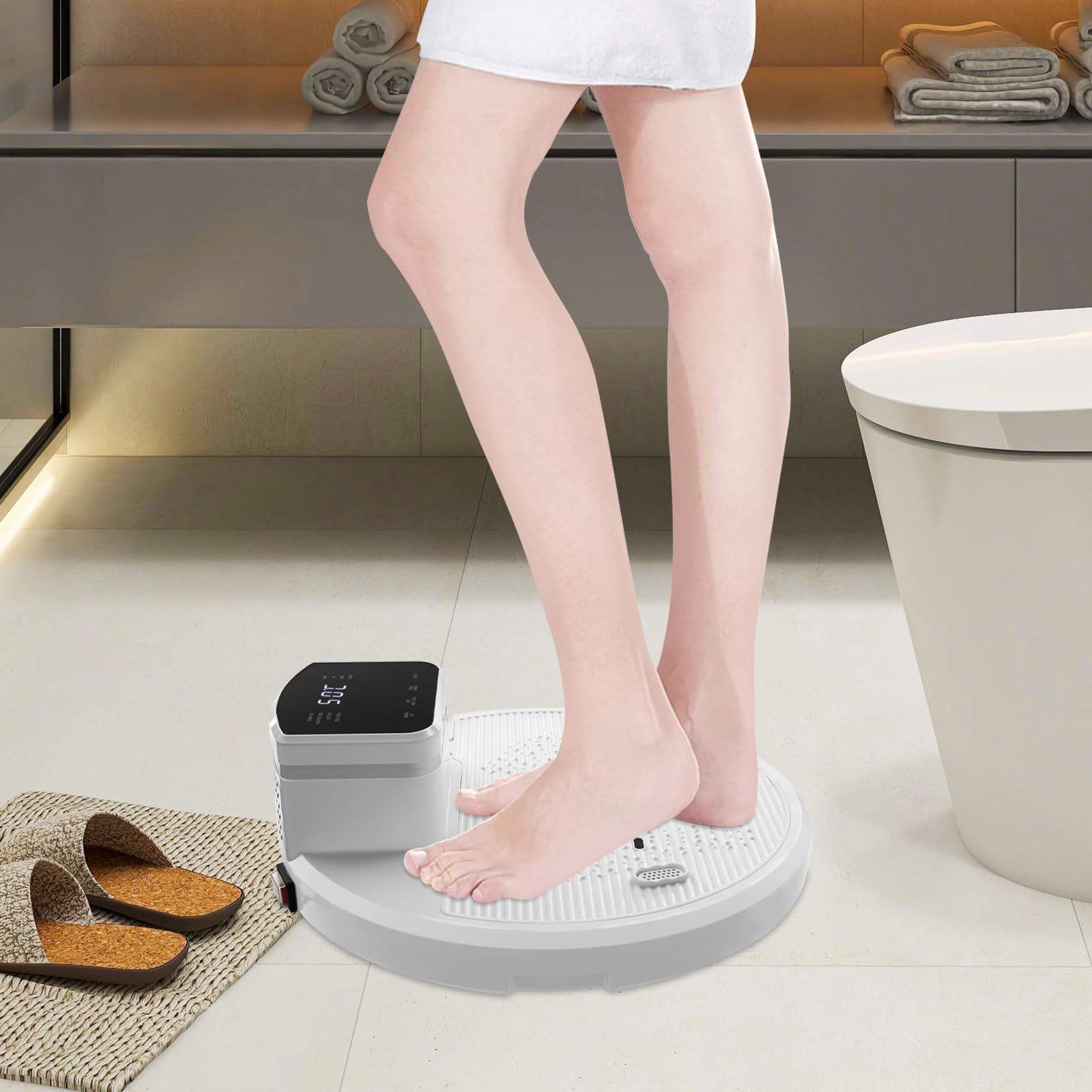 Full Body Dryer for Bathroom - 1400W Air Shower with 4 Wind Speeds & Warm/Cool Breeze - Waterproof Body Care Dryer for Spa, Gym, and Home Use