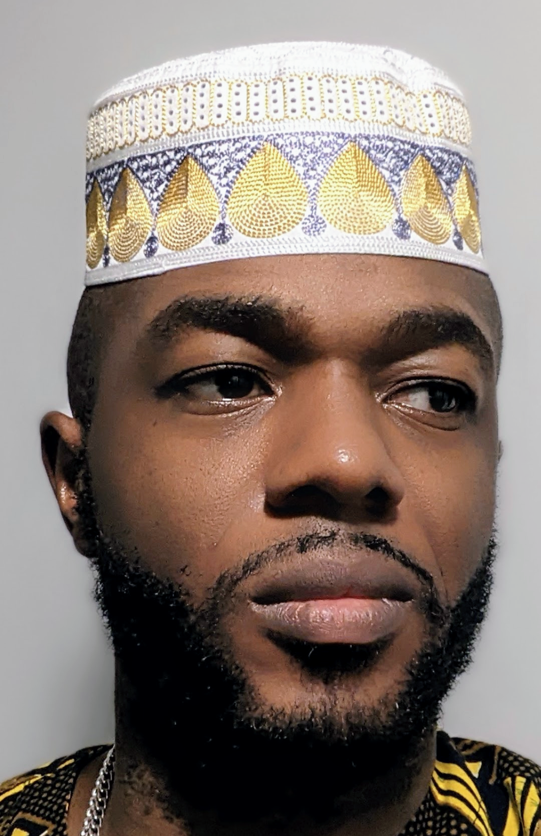 Authentic Hakeem Embroidered African Kofia Hat Cap DPHK104 - Perfect for Cultural Events, Weddings & Special Occasions