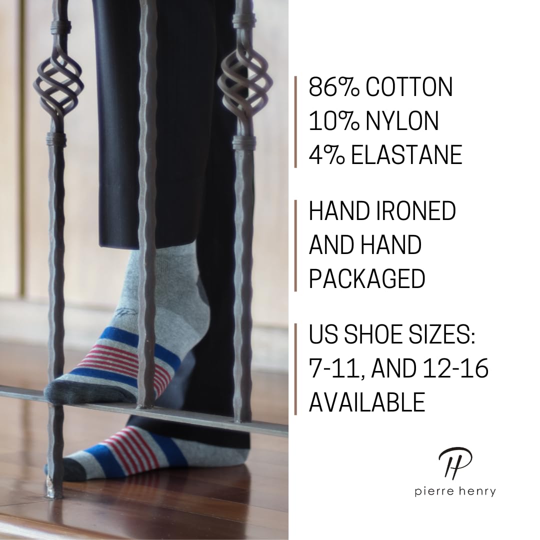 Premium Cotton Dress Socks for Men - 3 Pack Over the Calf Comfort Socks | Size 7-11 & 12-16 | Multi-Fashion Style for Business, Formal & Casual Wear | Office, Wedding & Everyday Use
