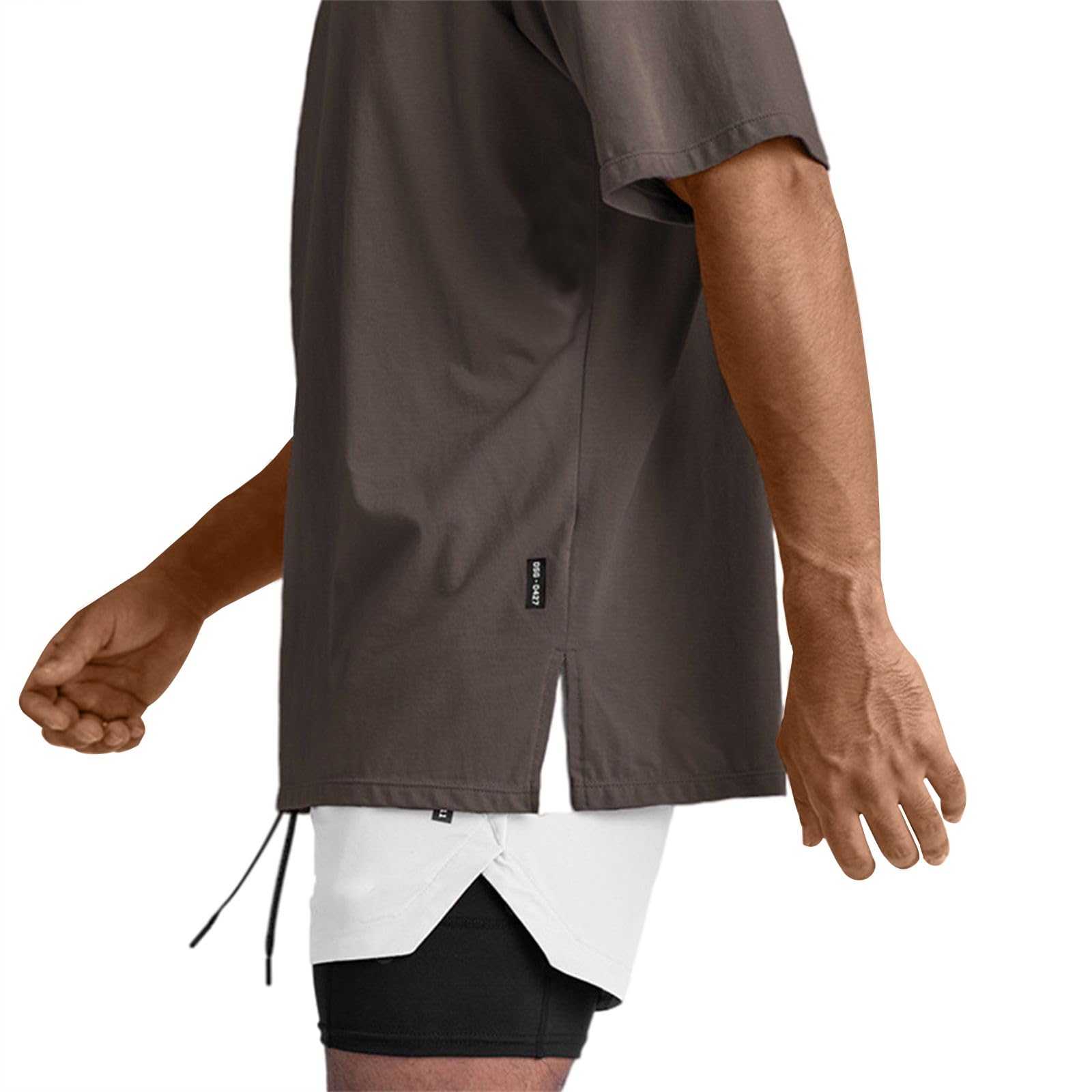 Men's Oversized Workout T-Shirts - Lightweight Quick Dry Short Sleeve Crew Neck Athletic Tees for Gym, Running & Casual Wear