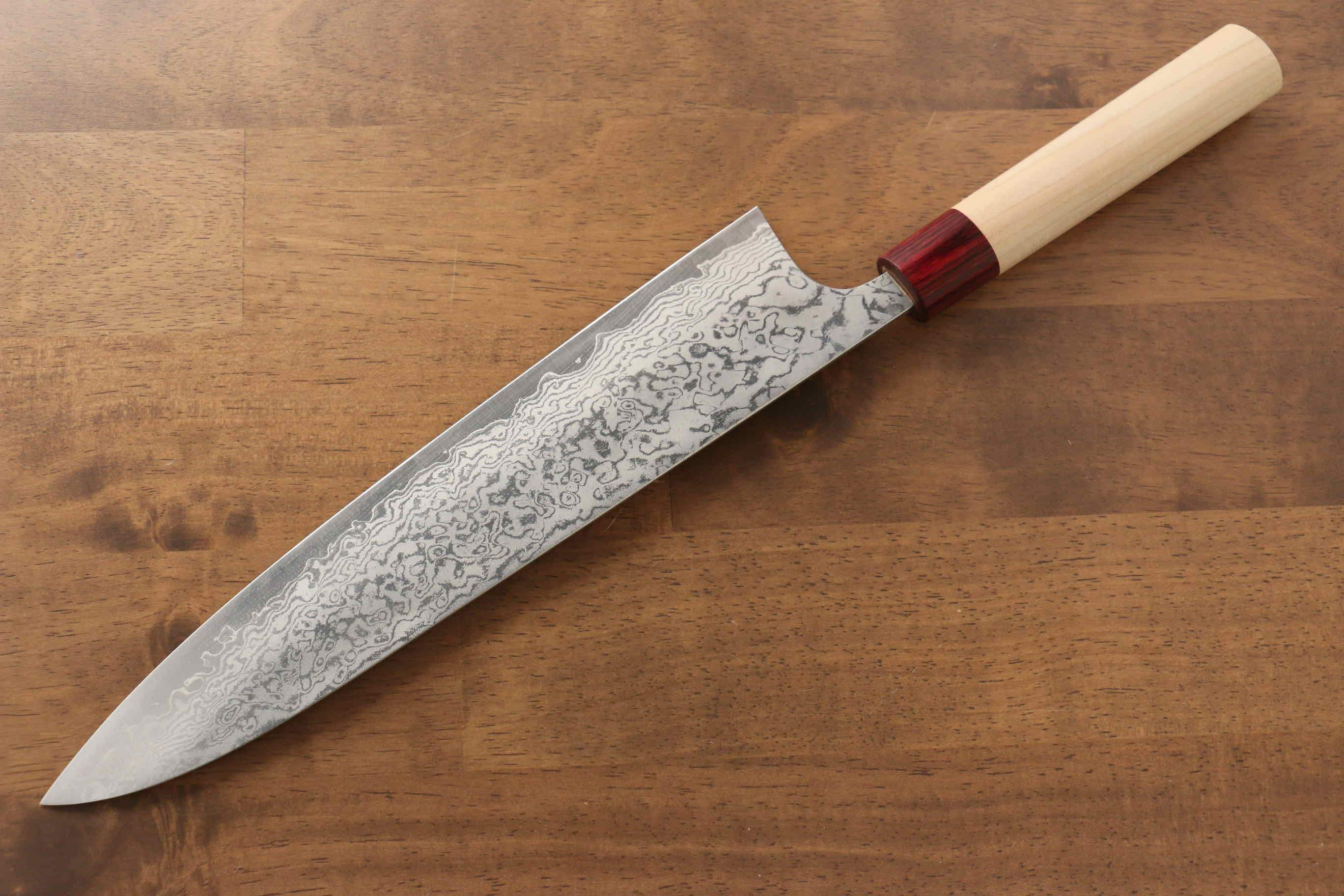 Premium Masakage Kiri VG10 Damascus Gyuto Chef Knife 270mm - Japanese Magnolia Wood Handle - Professional Kitchen Knife for Slicing, Dicing & Meat Cutting