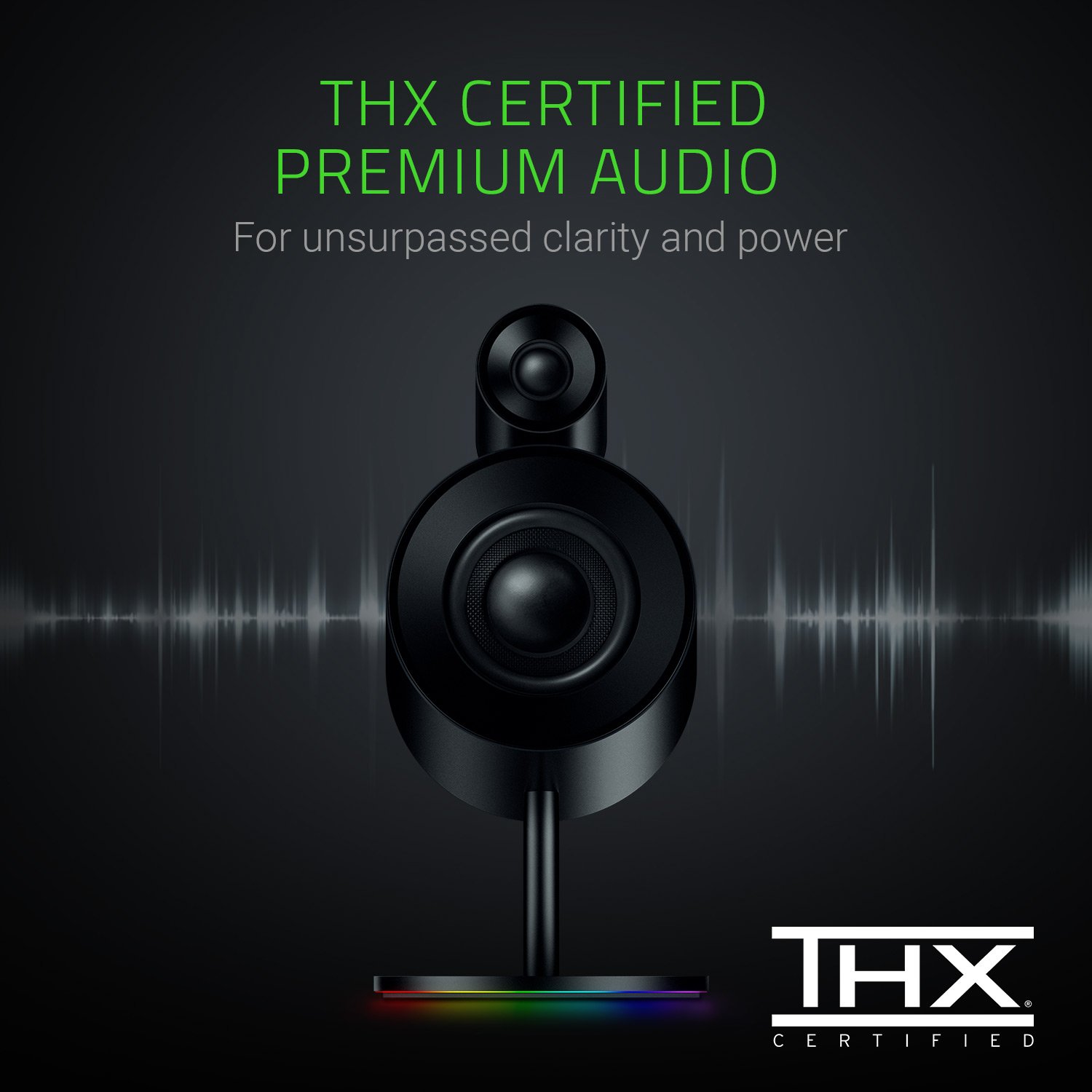 Razer Nommo Pro Premium 2.0 Gaming Speakers with USB, Bluetooth & Wireless Connectivity - Perfect for PC, PS5, Xbox Gaming & Home Theater Setup