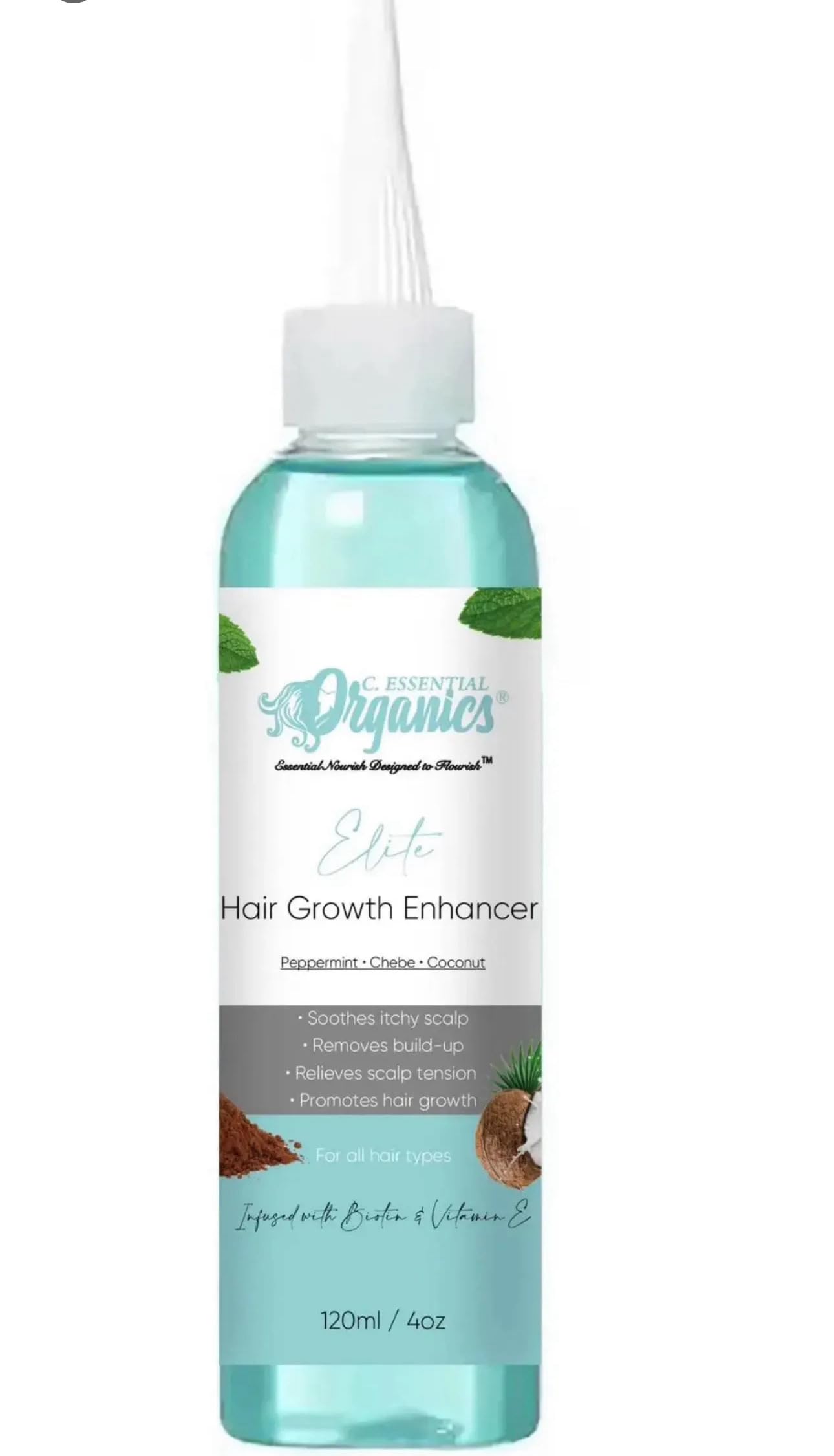 Elite Hair Growth Enhancer for Men & Women - Natural Hair Regrowth Treatment for Thicker, Fuller Hair - Perfect for Daily Use & Scalp Care