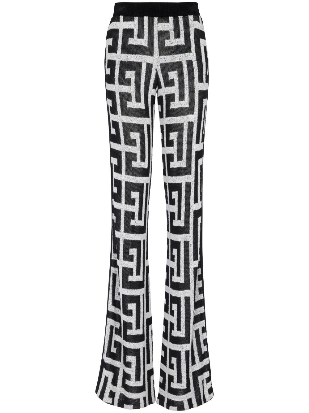 Balmain Black Trousers for Women - High Waist Slim Fit Dress Pants for Work, Office & Evening Wear