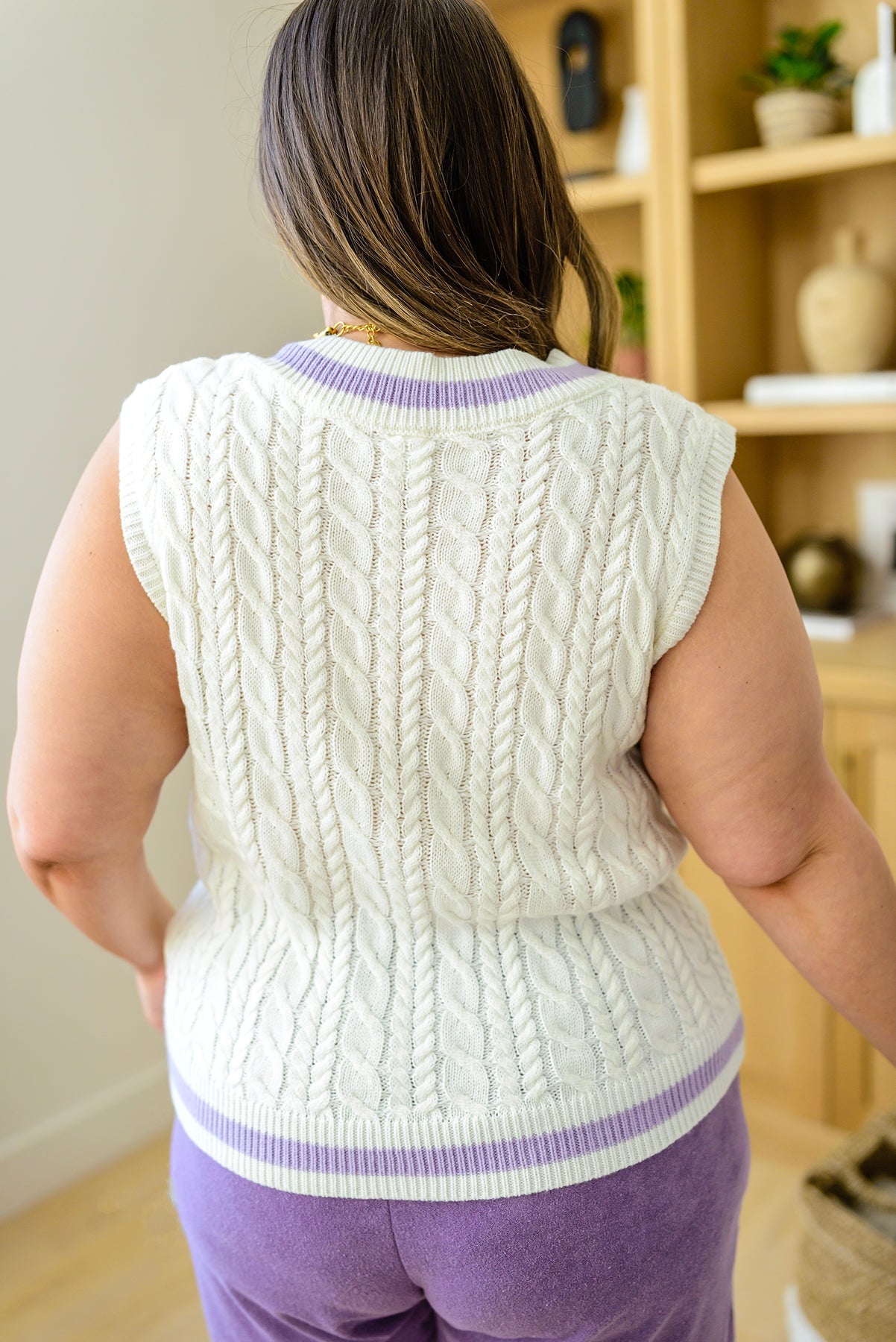 Stylish Power Girl Sweater Vest for Women - Cozy Knit Cardigan for Office, Casual & Fall Outfits | Trendy Layering Piece