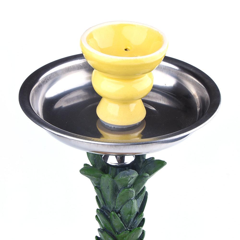 Premium Double Hose Pineapple Hookah Set - Stainless Steel Bowl & Durable Water Pipe with 2 Hoses for Shisha Smoking | Perfect for Parties, Lounges & Home Use