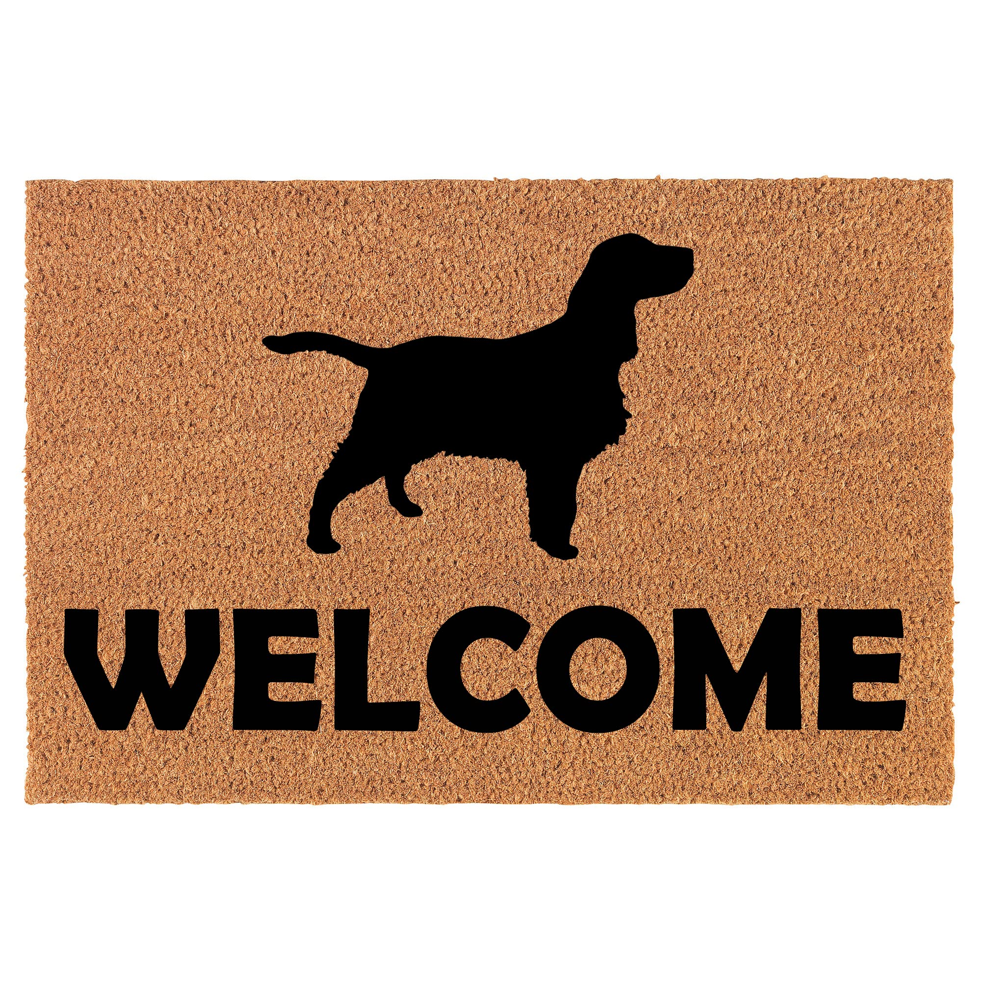 Premium Coir Doormat for Front Door - Natural Coconut Fiber Welcome Mat (24