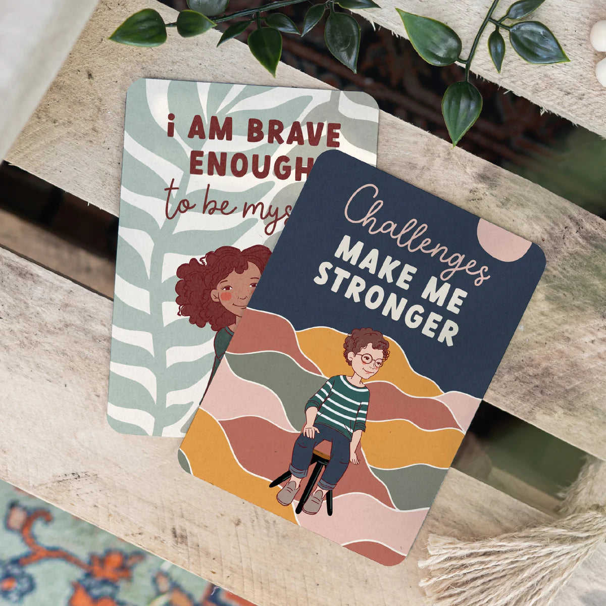 Creative Sprout Anxiety & Confidence Affirmation Cards for Kids - Positive Mindset & Emotional Growth - Perfect for Home, Classroom & Therapy Sessions