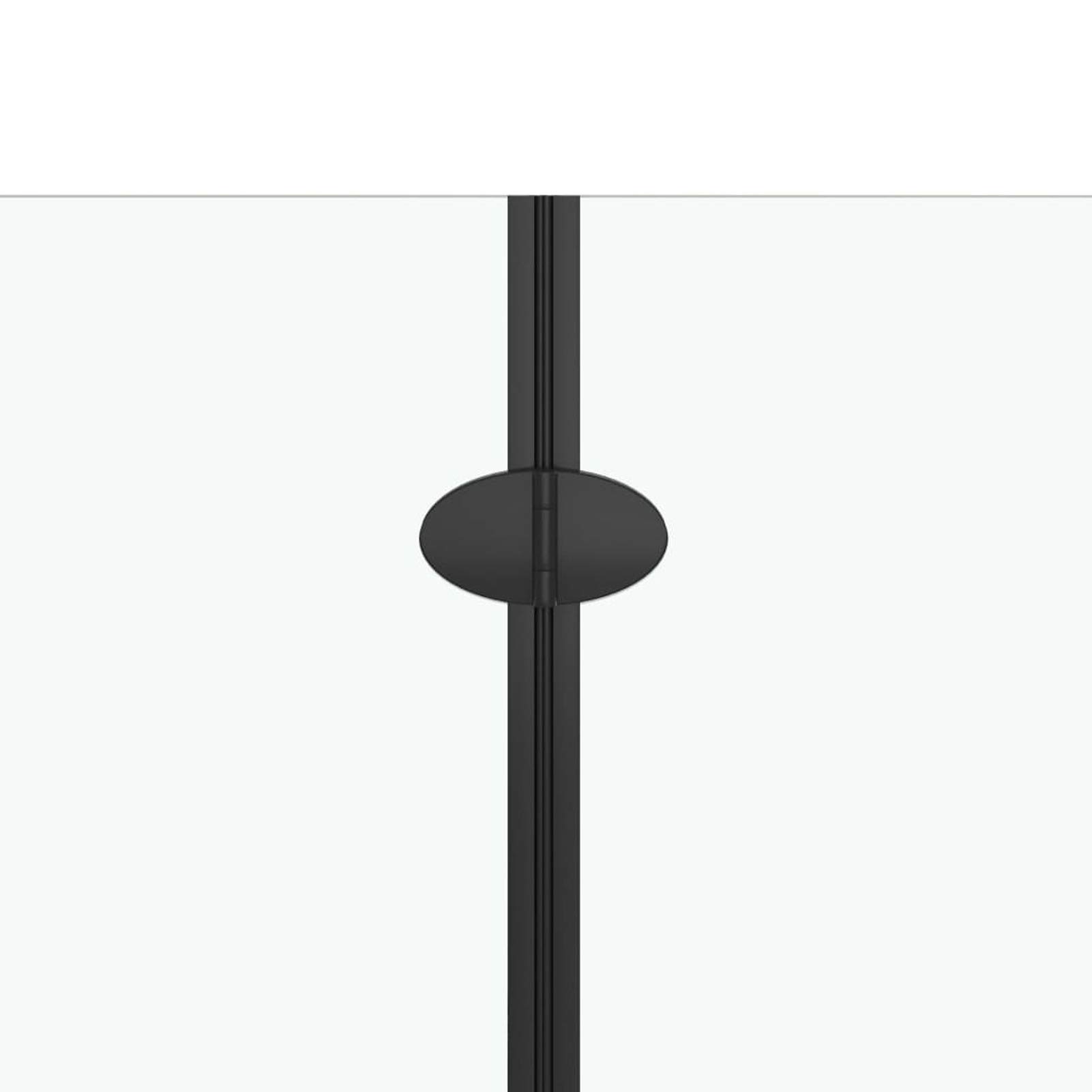 Foldable Book Shower Box in ESG, Bathtub Enclosure, Shower Wall, Bathroom Door, Bathtub Wall Panel, 120x68x130 cm Black - Perfect for Small Bathrooms & Space-Saving Solutions