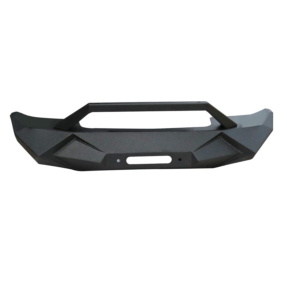 ECCPP Heavy Duty Front Bumper with Winch Plate for 2007-2018 Jeep Wrangler JK - Off-Road Adventure & Rock Crawling Protection