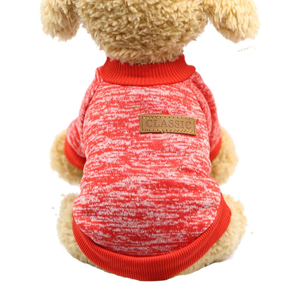 HIRIRI Fall Winter Dog Shirts - Cute Cotton Puppy Sweater Vest, Soft Pullover Sweatshirt for Small Dogs - Cozy Pet Apparel for Indoor & Outdoor Activities