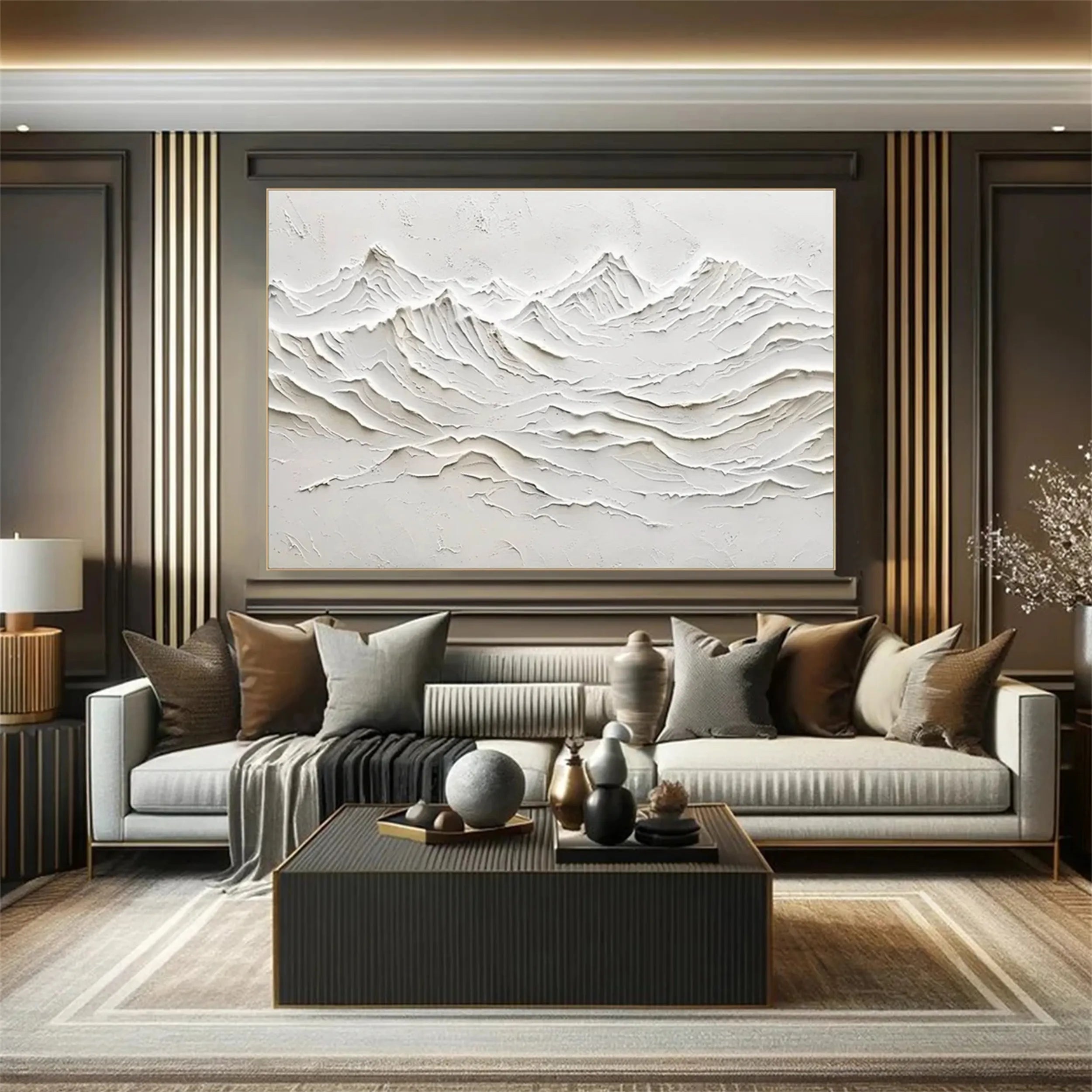 Minimalist Textured Plaster Art Painting #MM243 - Perfect for Modern Home & Office Wall Decor