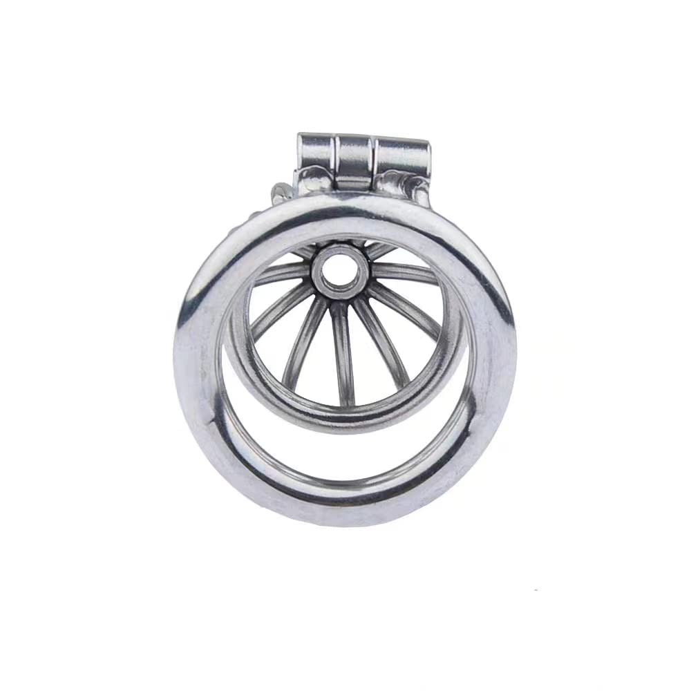 Men's Chastity Cage with Silicone Tube - 45mm Dark Design for Comfort & Discreet Wear | Secure Lock for Couples Bondage, BDSM & SM Play | Ideal for Long-Term Wear, Roleplay & Power Exchange Scenes