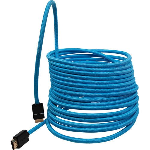 Kondor Blue Braided HDMI 4K Cable 25ft - High Speed 18Gbps, 4K@60Hz, HDR, Ethernet, ARC - Durable & Flexible for Gaming, Home Theater, PC, TV, Projector