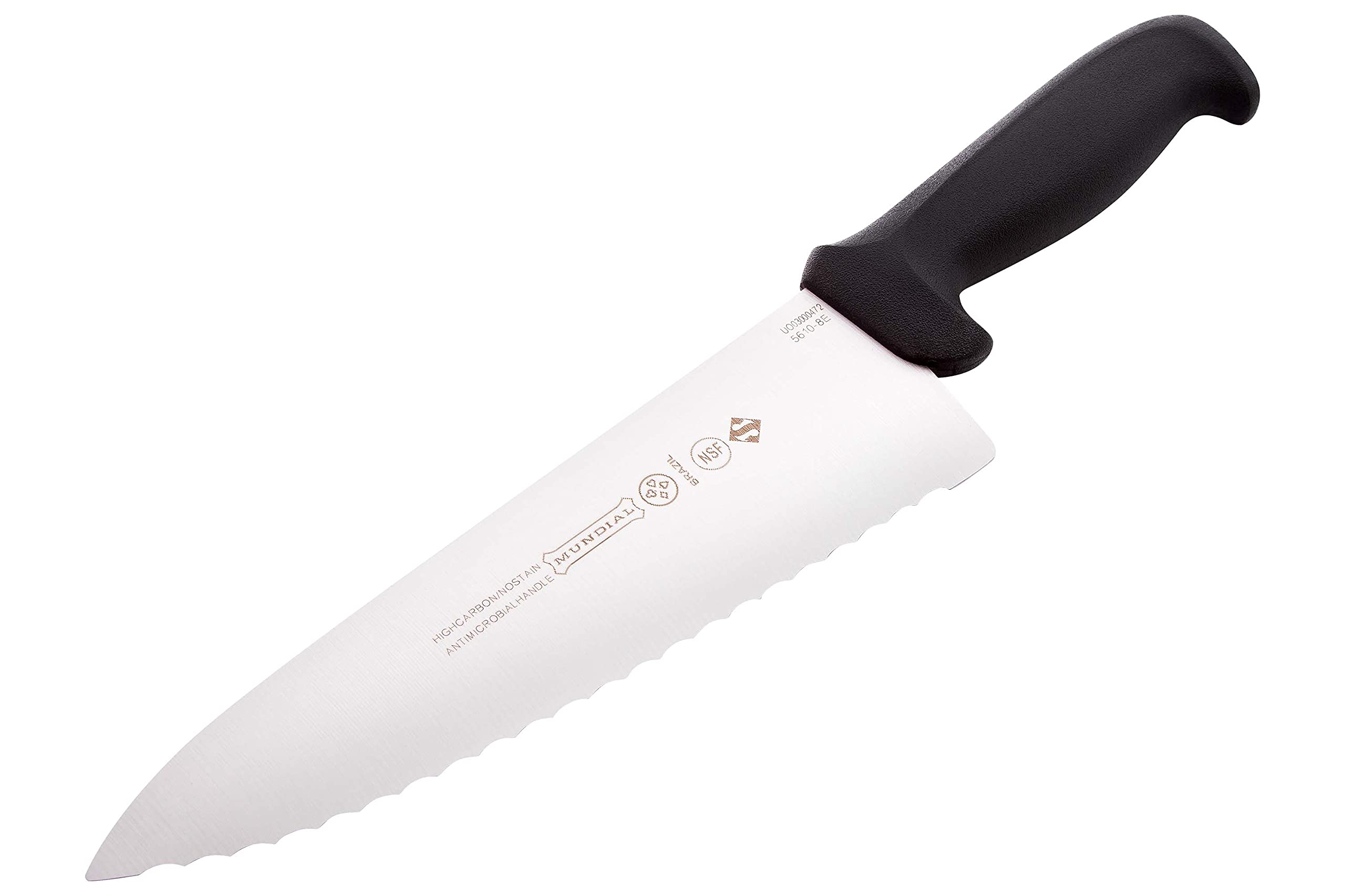 Mundial 5600 Series 8-Inch Serrated Bread Knife - Professional Sandwich & Loaf Slicing Tool for Bakeries, Delis & Home Kitchens | Perfect for Fresh Bread, Baguettes & Artisan Sandwiches