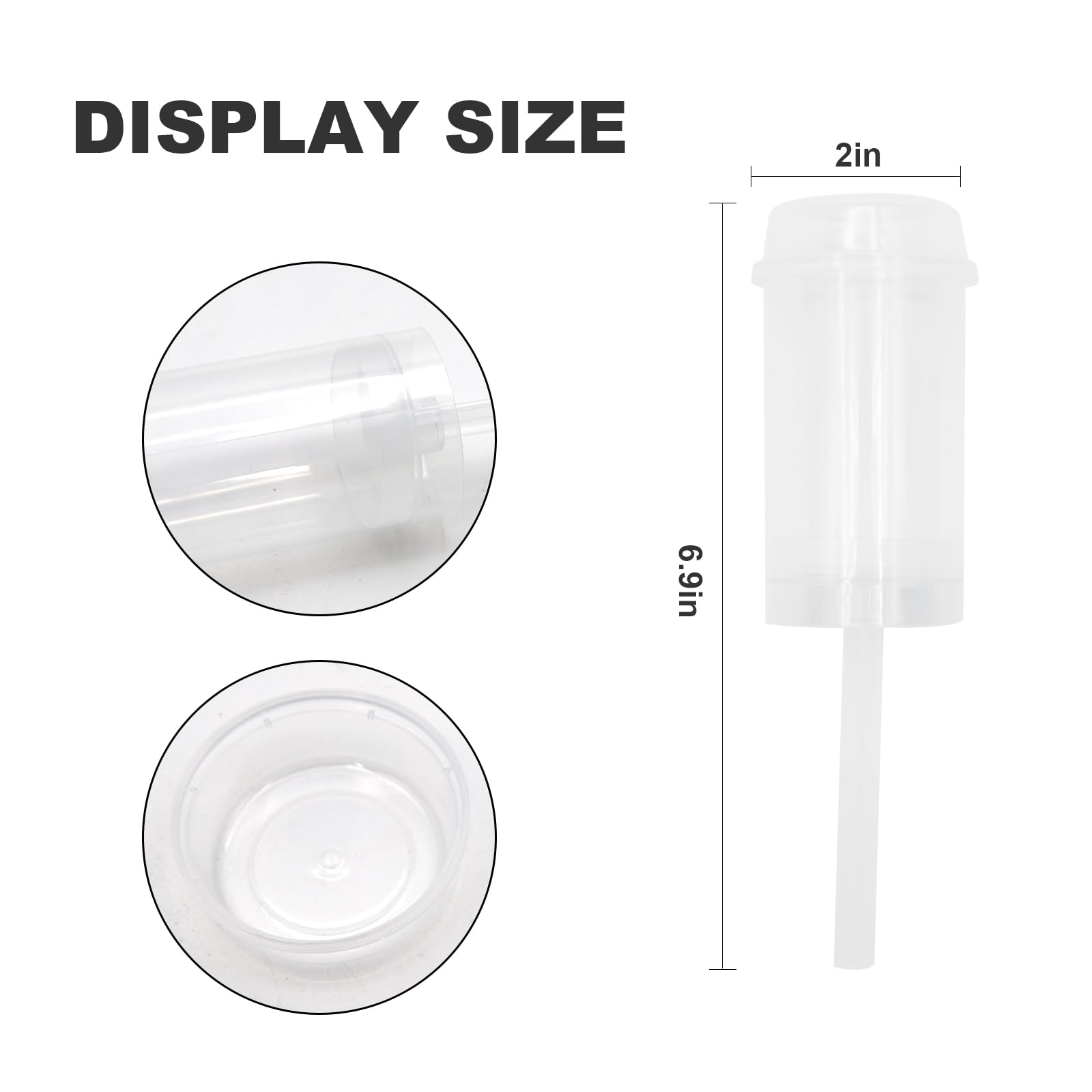 Push Up Cake Pop Shooter - 30 Pack Round Plastic Jelly Ice Cream Containers with Lids & Sticks for Baking, Desserts, Party Treats | Perfect for Birthday Parties, Baby Showers & Summer Snacks