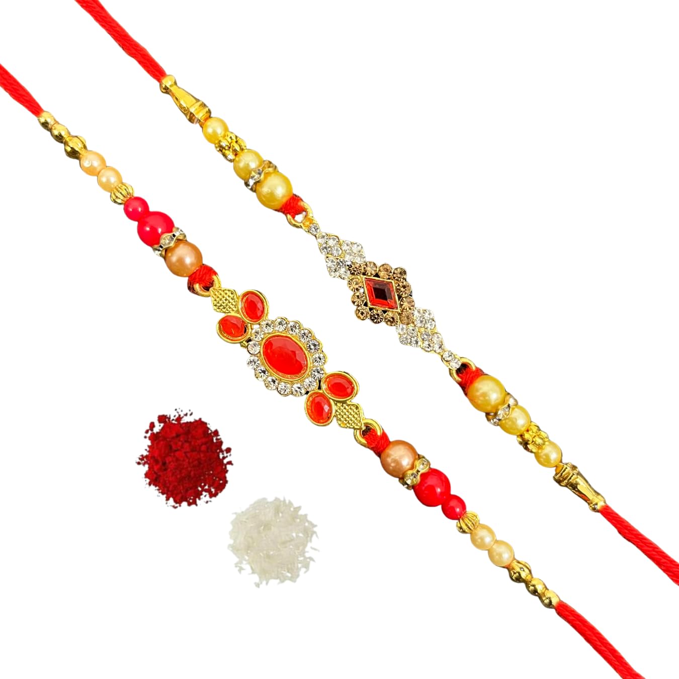 Raksha Bandhan Gift Set for Brother & Sister - 2 Rakhis, Handkerchief & Pen - Special Sibling Rakhi Pack - Perfect for Rakhi Festival Celebrations & Family Bonding