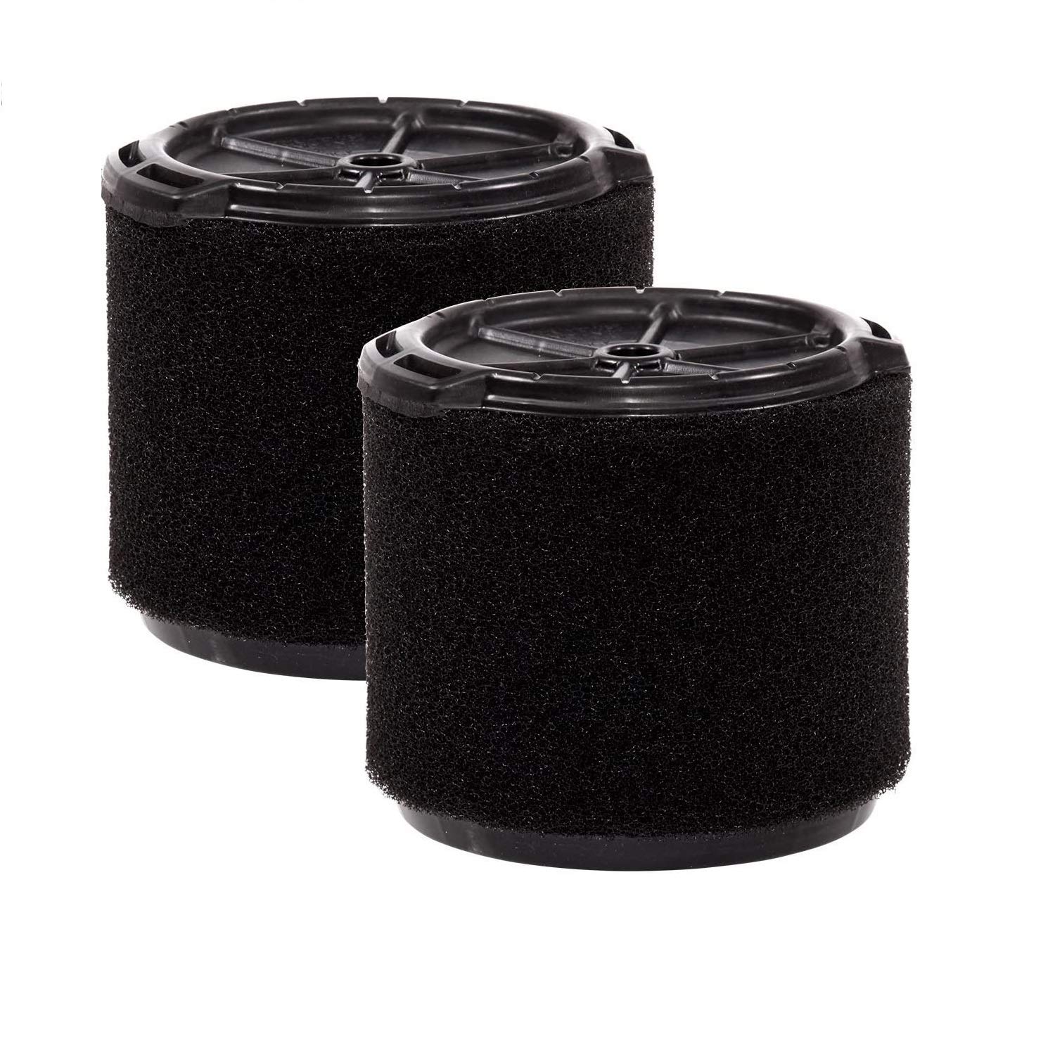 WORKSHOP WS14045F2 Wet/Dry Vacuum Foam Filters (2-Pack) - Compatible with 3 to 4.5 Gallon Shop Vacs - Replacement Foam Filters for Wet Applications - Perfect for Workshop Cleaning, Garage Maintenance & DIY Projects