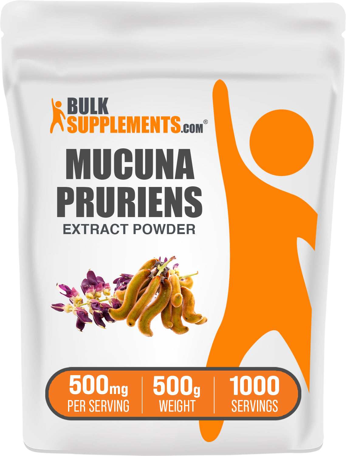 Premium Organic Mucuna Pruriens Extract Powder - 100% Pure Natural L-Dopa Supplement for Brain Health & Mood Support - Vegan, Non-GMO, Gluten-Free - Perfect for Smoothies, Teas & Wellness Routines