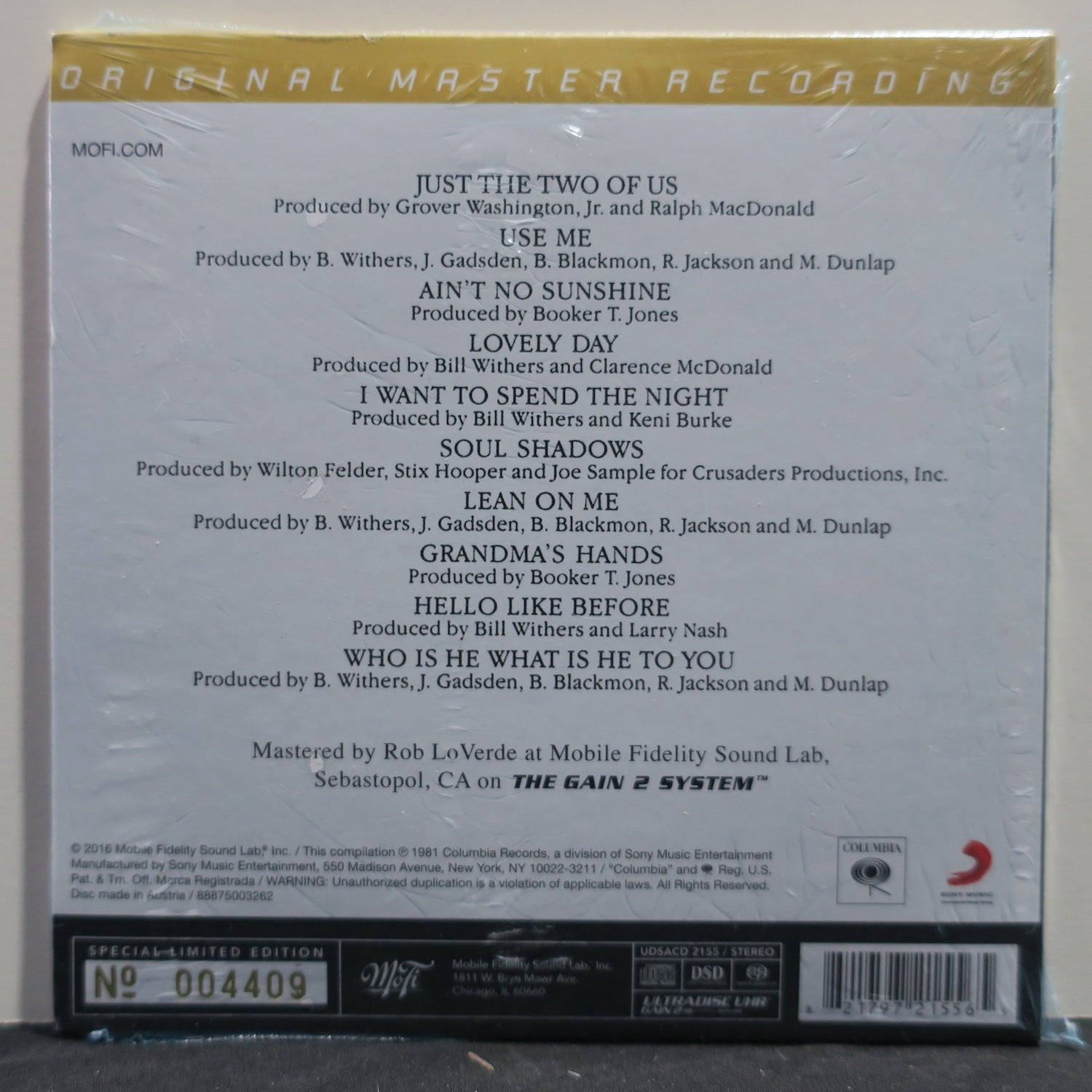 Bill Withers Greatest Hits Mobile Fidelity SACD - Audiophile Quality Vinyl Alternative for Home Stereo & Car Audio Systems
