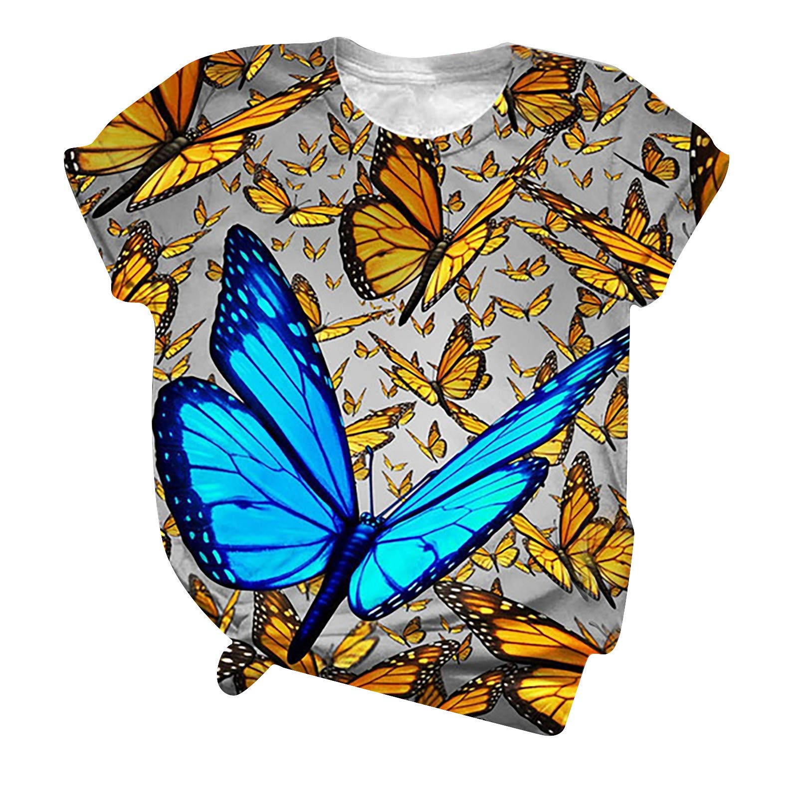 Women's Summer Tops - Short Sleeve Casual T-Shirts | Flattering O-Neck Shirts for Plus Size Women | Perfect for Beach, Vacation & Everyday Wear