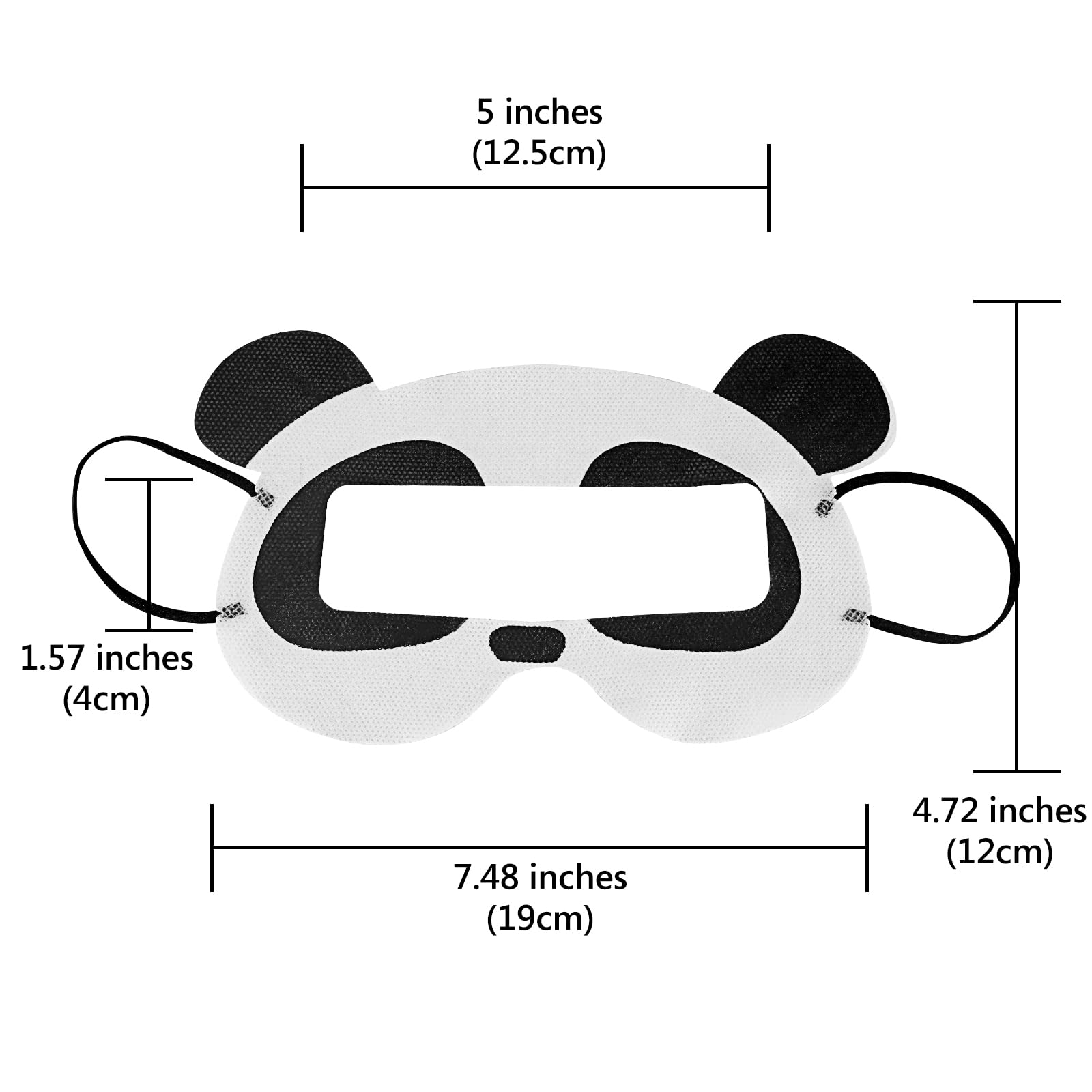 Geekria 50 Pack Disposable VR Headset Mask Covers - Universal Hygienic VR Eye Protection for Oculus Quest 2, Meta Quest Pro, HTC Vive, PSVR - Panda Cartoon Design for VR Arcades, Gaming Lounges & Home Use