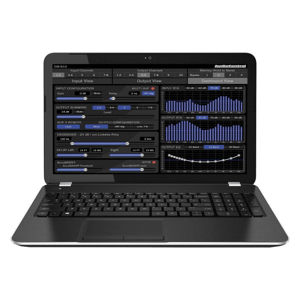 AudioControl DM 608 Premium 6-Input 8-Output DSP Matrix Processor - Professional Car Audio System Equalizer for Vehicles, Home Theaters & Custom Installations